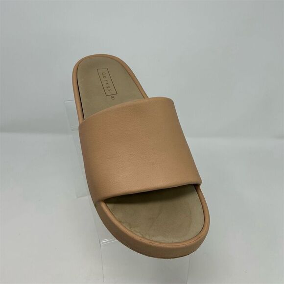 Corky's Women's Slip-On Sandals Size 8 Beige Casual Summer Flat Platform - Picture 2 of 10